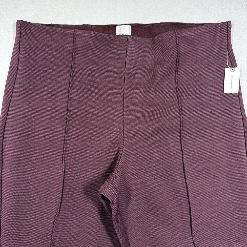Maeve Anthropologie Pants Womens XL Poppy Kick Flare Pull On Pant Cocoa Plum NWT - Picture 2 of 15